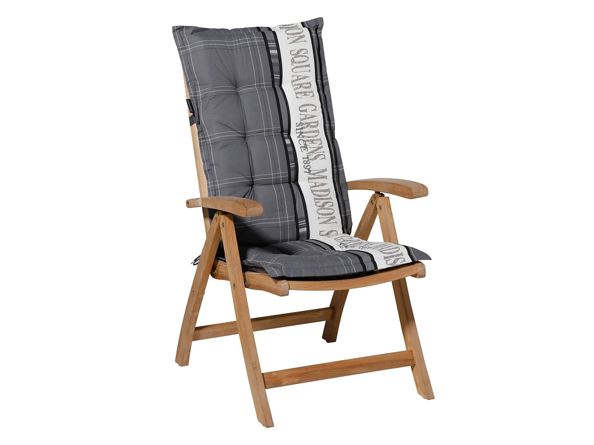 Madison Garden grey lage rug kussen