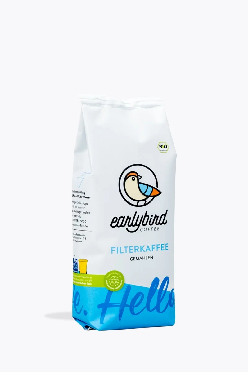 earlybird coffee Filterkaffee Bio 250g gemahlen