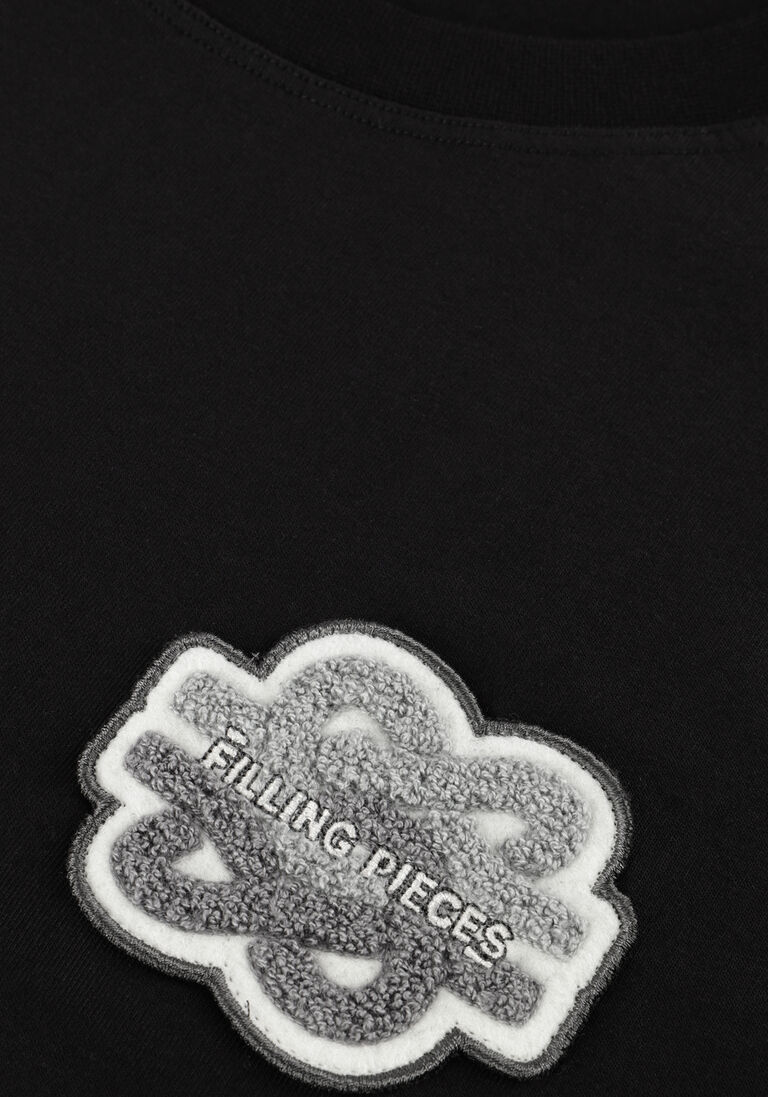zwarte filling pieces t-shirt t-shirt gowtu