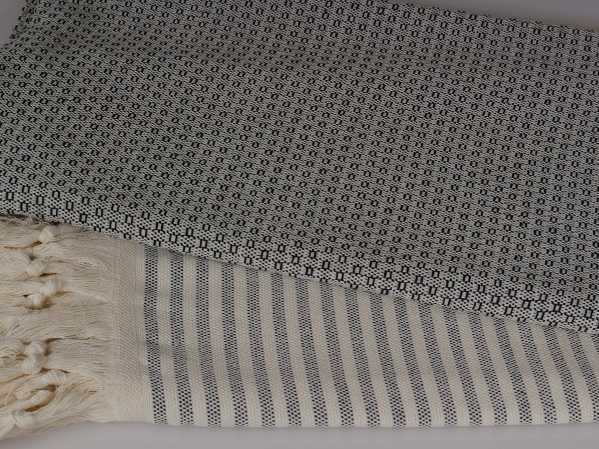 PHLOX 100 x 200 cm hamamdoek - zwart