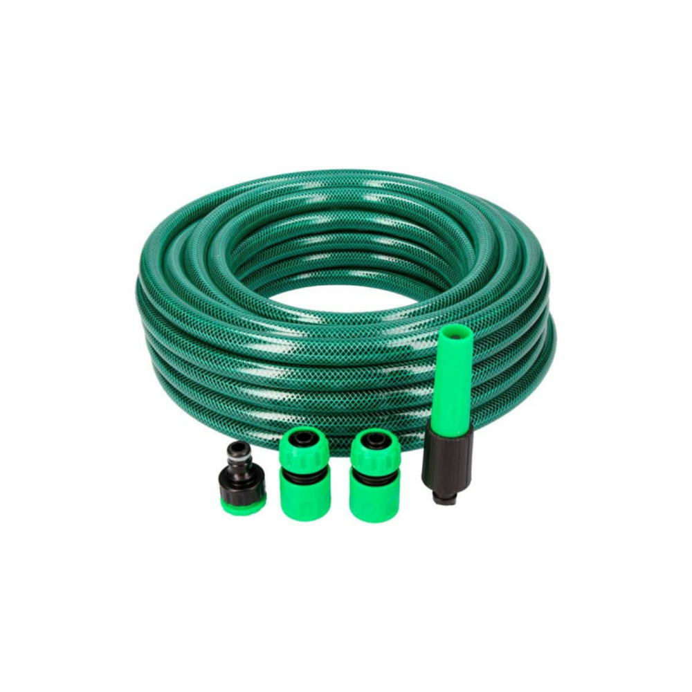 Tuyau d'arrosage edm - diamètre 15 mm - 15 m avec accessoires