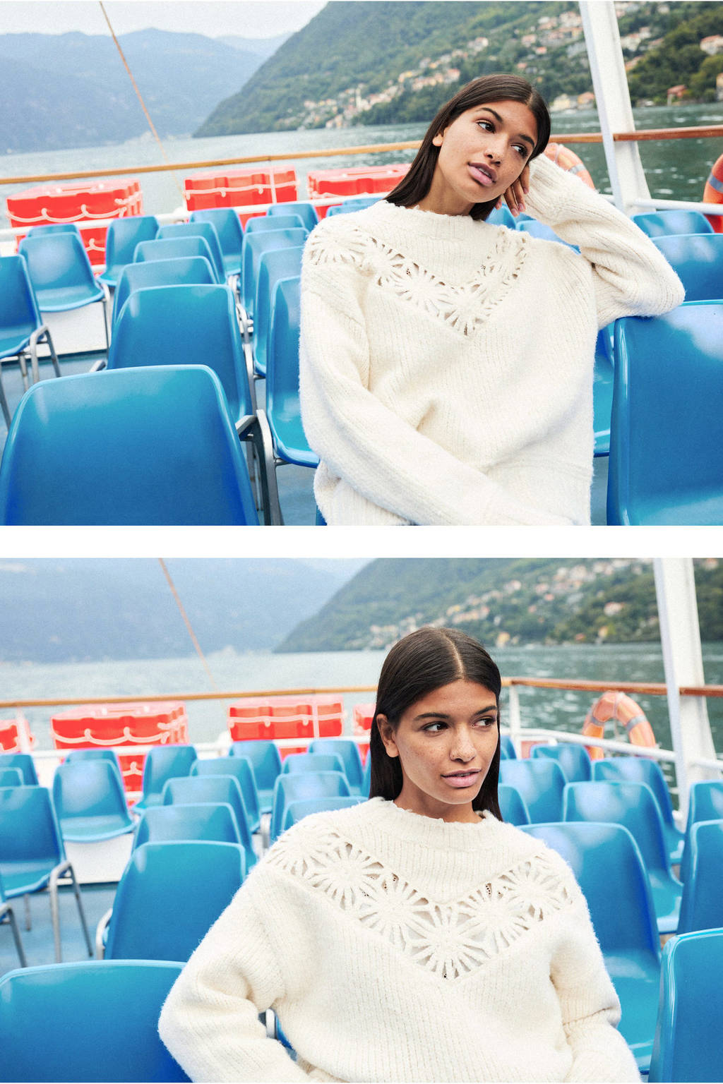 MANGO TEEN gebreide trui beige