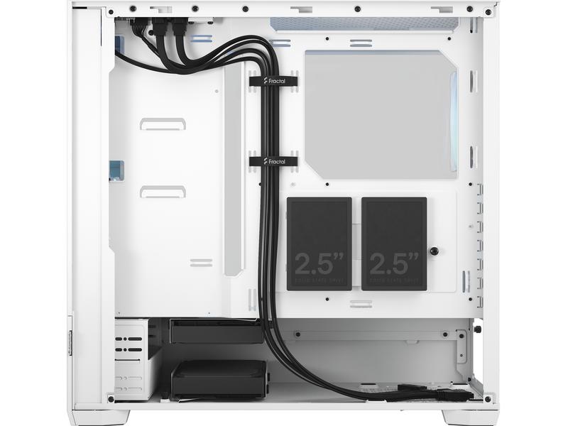 Fractal Design PC-Gehäuse Pop Air RGB TG Weiss Stylischer Gaming-Mid-Tower mit Sichtfenster und RGB-Lüfter