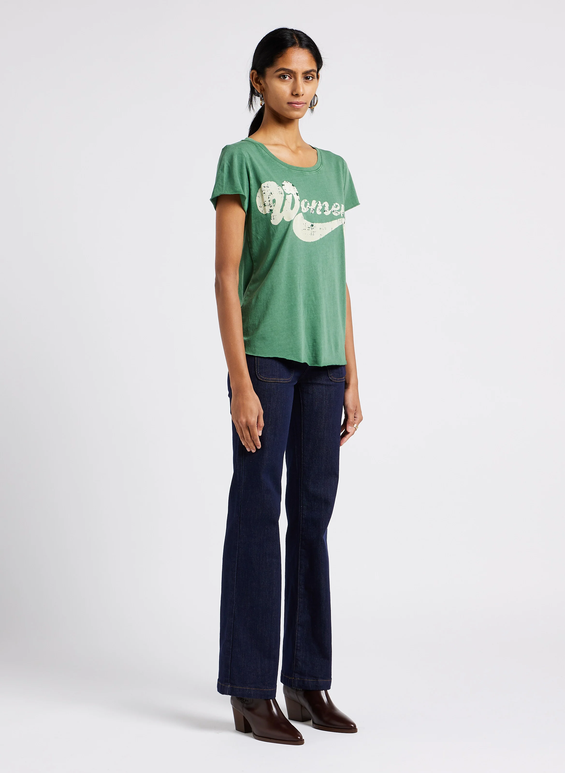 SONNY - Jean flare en coton mélangé| Bleu