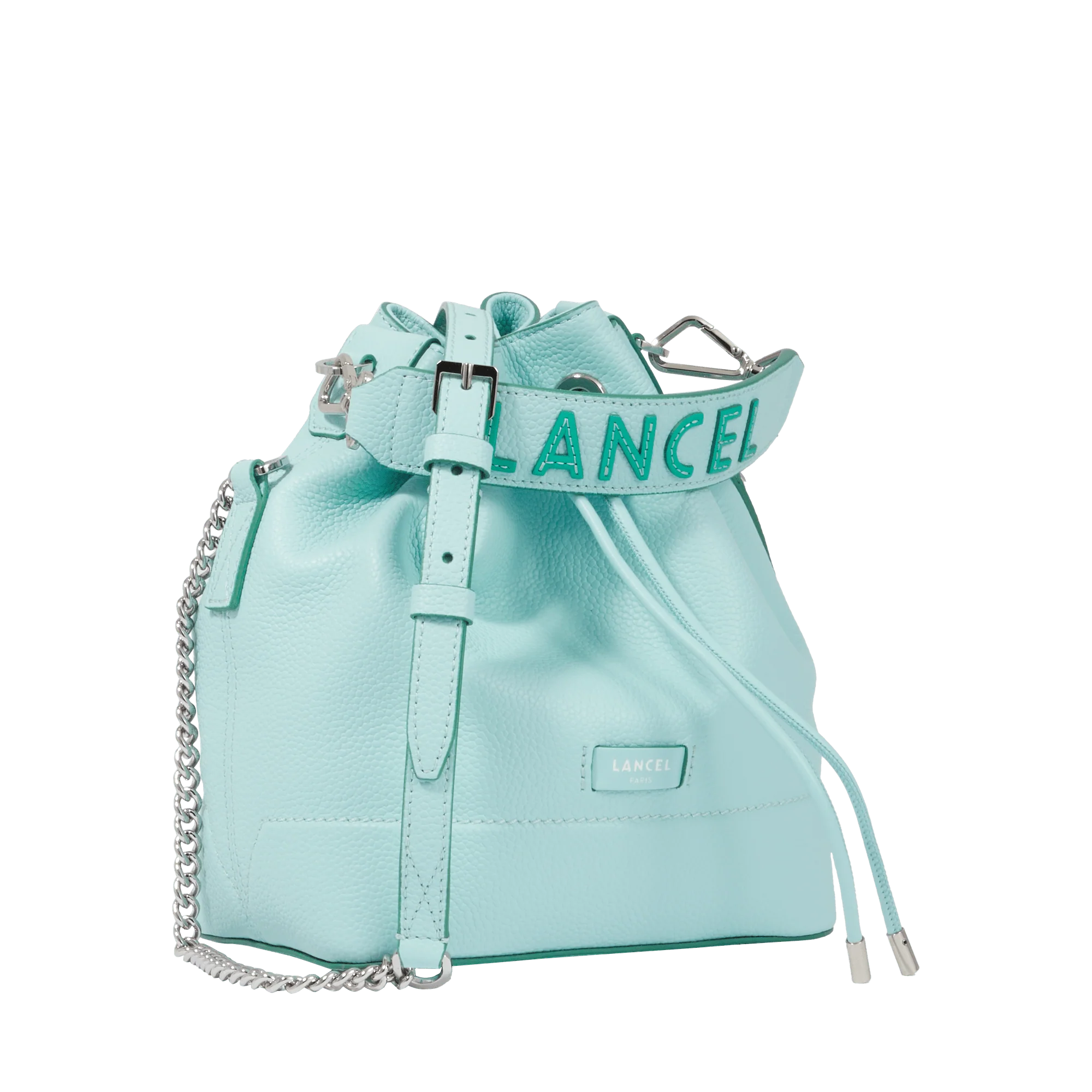 S bucket bag Ninon de Lancel-Menthe/Emeraude