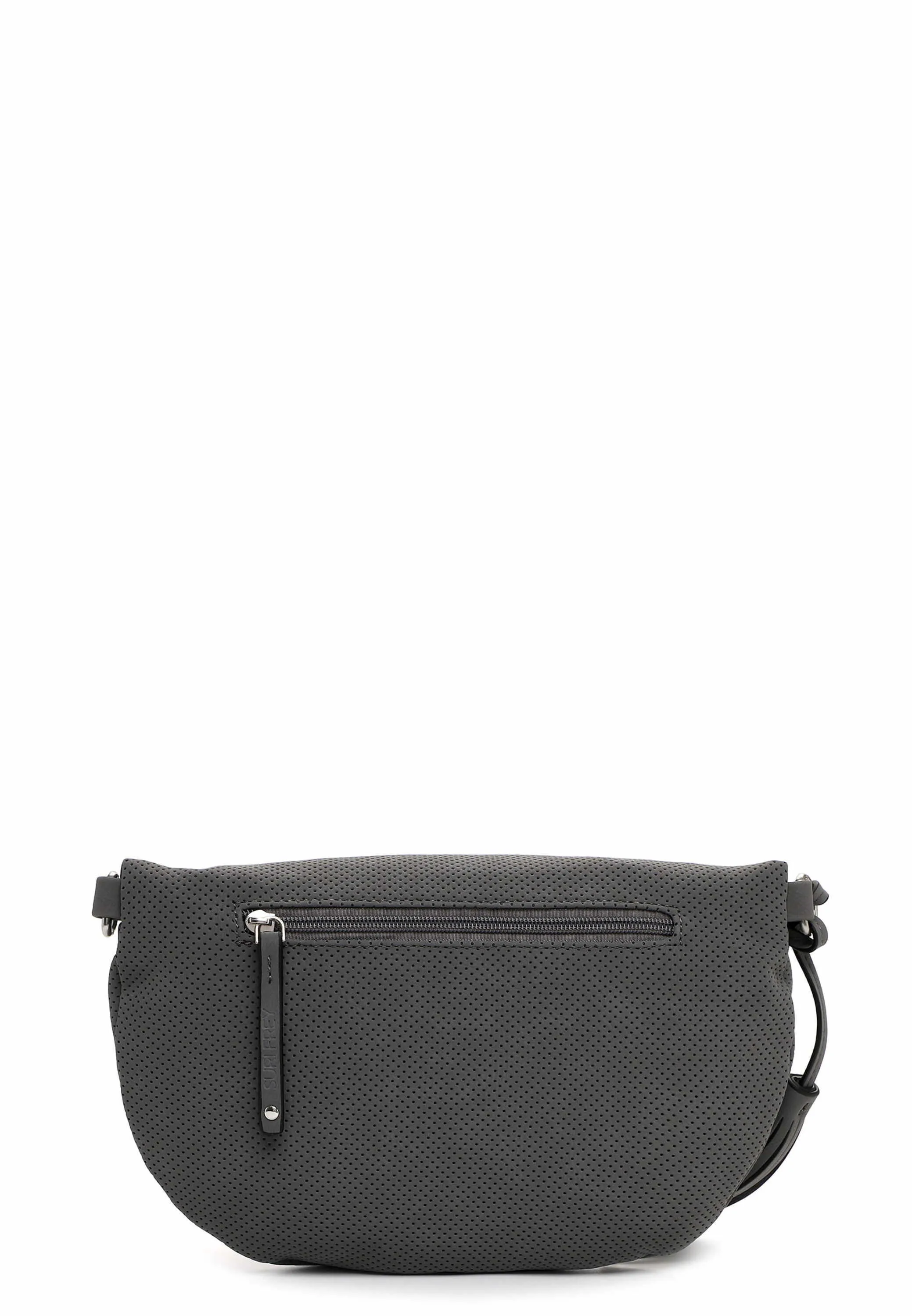 SURI FREY Gürteltasche / Bodybag Grau Lederimitat