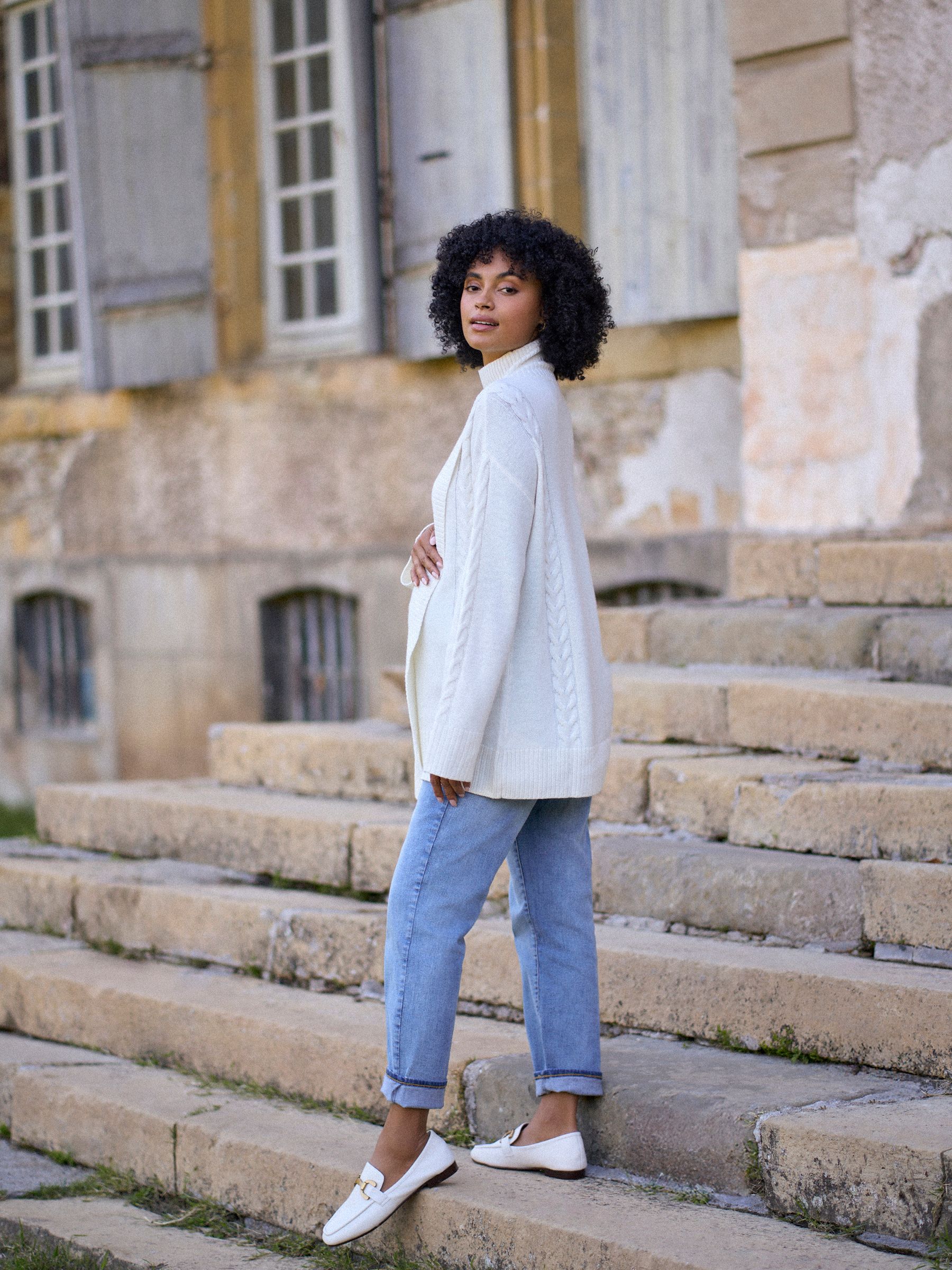 Seraphine Maternity & Nursing Cross Over Longline Jumper
