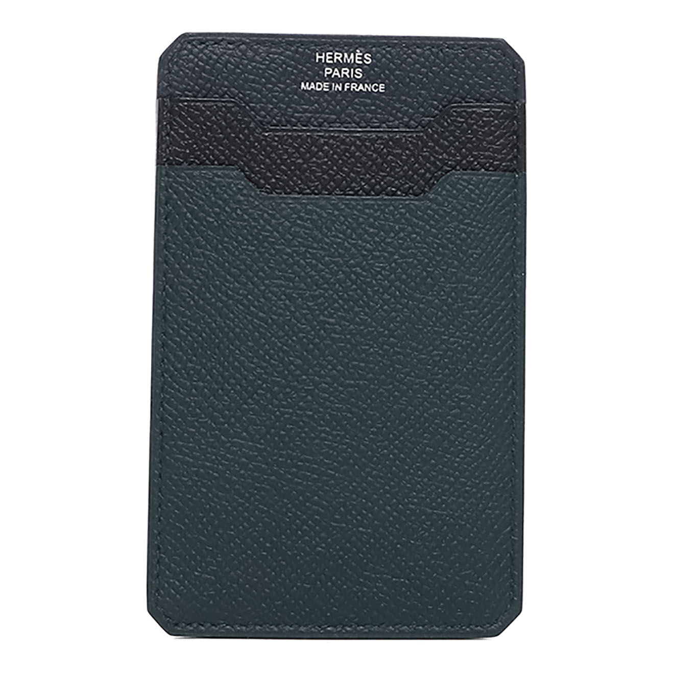 Hermès Porte-cartes Jungle Epsom marine - Neuf sans étiquette - L.7 cm
