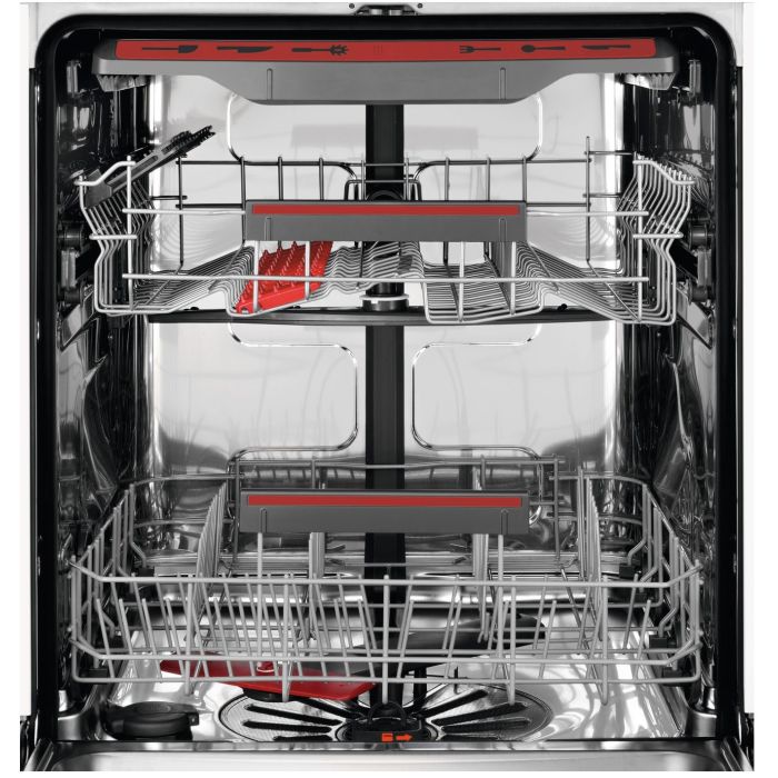 AEG Einbau-Geschirrspüler 6000 SATELLITECLEAN FES6491XZM Edelstahl