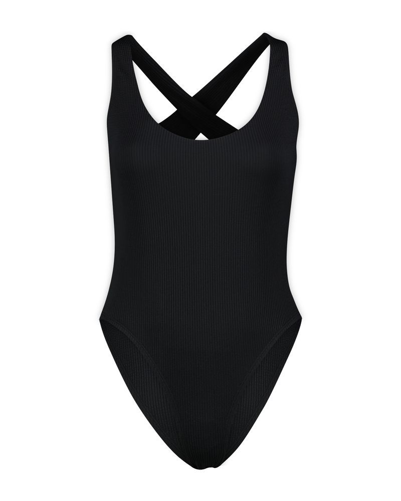 Maillot de bain 1 pièce Nike Crossback Noir pour femme