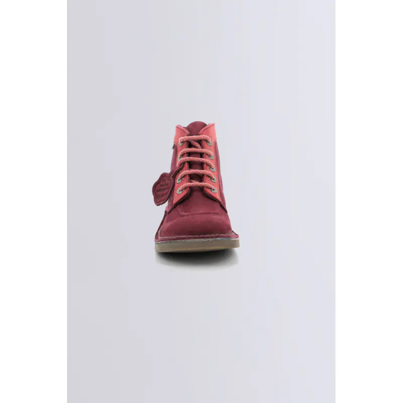 KICK COL ROSE TRICOLORE BOTTINES Cuir Fille