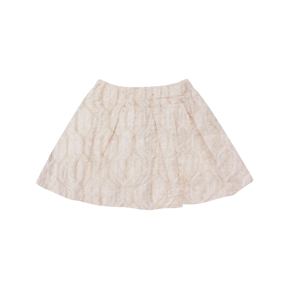Raylen Skirt | Soft Taupe - Rose Chain