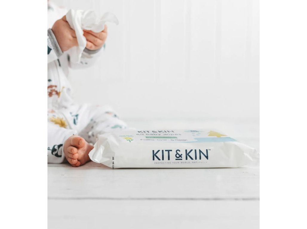 TOALHITAS BEBÉ KIT & KIN BIODEGRADÁVEL 60UN