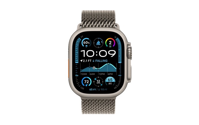 Apple Smartwatch »Ultra 2 Natural Titanium Alpine Loop Tan Large« Watch OS