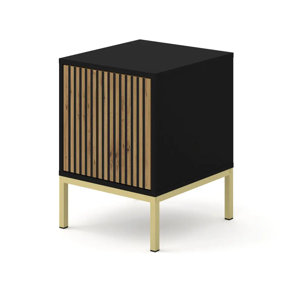 Bureaucontainer Ravenna -/Zwart mat/Artisan - Metall - 41x40x55 cm