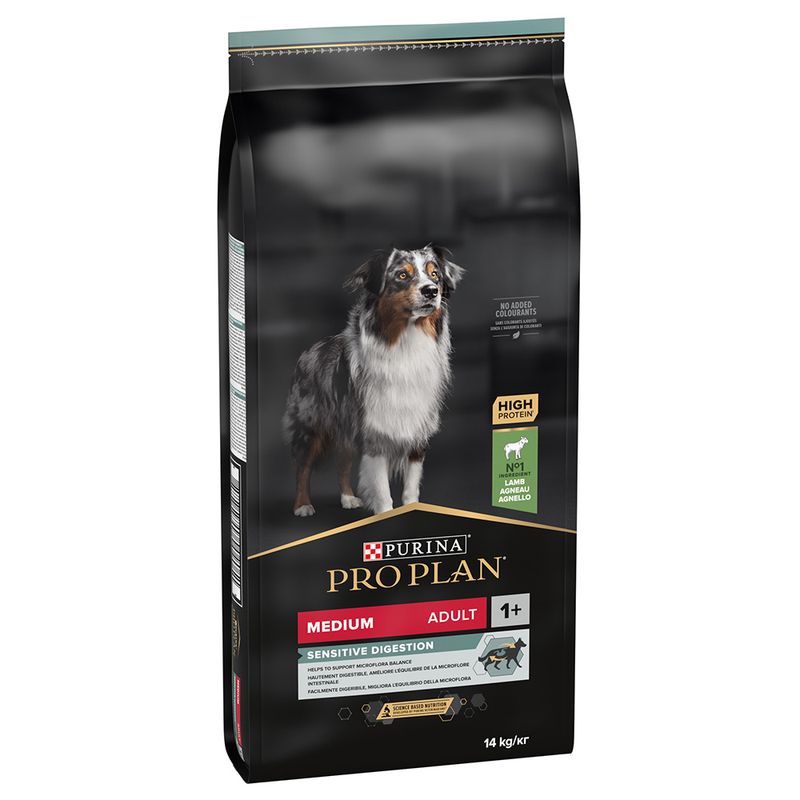 PURINA PRO PLAN Medium Adult Sensitive Digestion agneau, riz