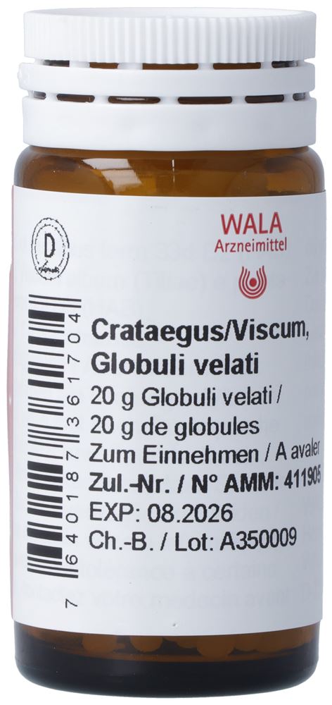 WALA Crataegus/Viscum<br>20 g, Streukügelchen