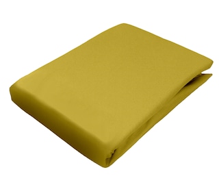 DORMISETTE Jersey-Spannbettlaken 90-100 x 200 cm currygelb