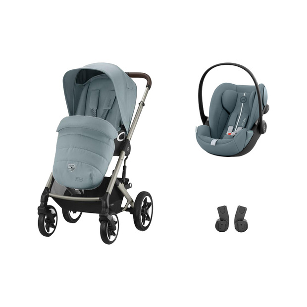 Poussette Duo Talos S LUX + Cloud G - Stormy Blue - CYBEX