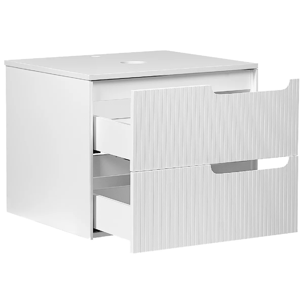 BELIANI Meuble haut QUINTELA 60x52x48 cm Blanc