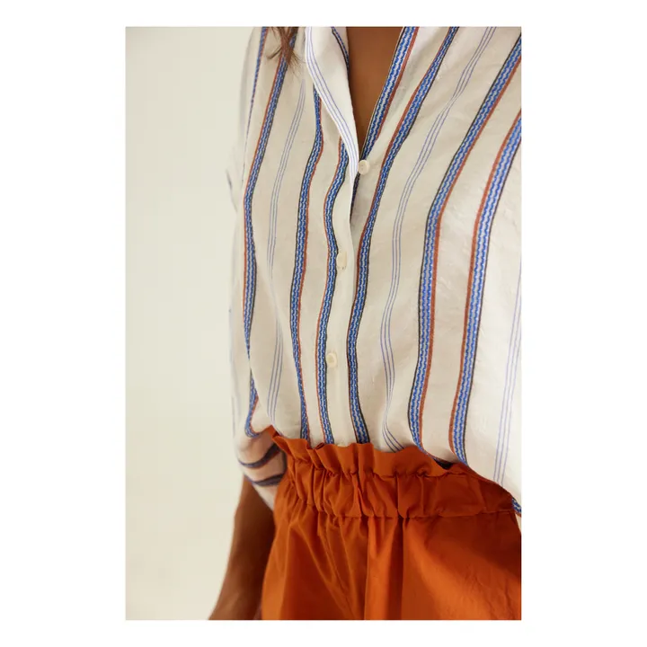 Tinsels Blouse Virza Charango Rayures | Ecru