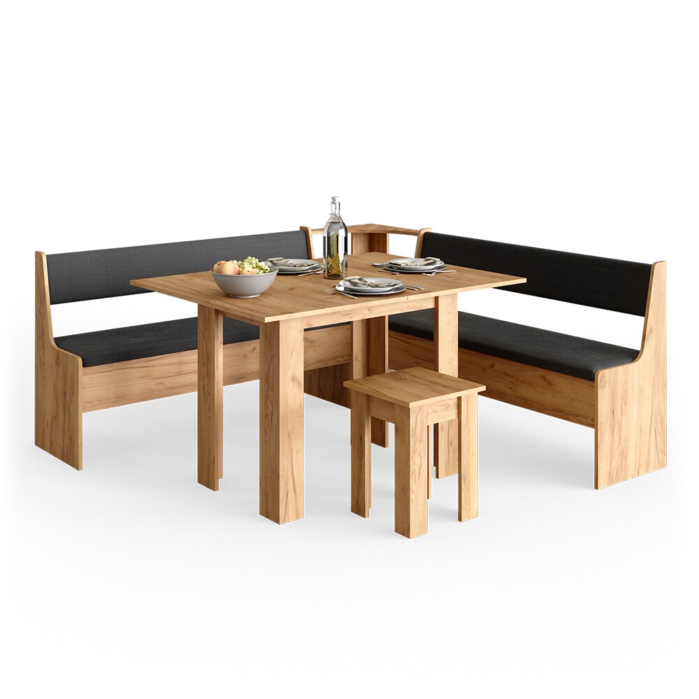 Vicco Eckbankgruppe Roman Eiche 180x180cm Esszimmergruppe Eckbank Sitzgruppe