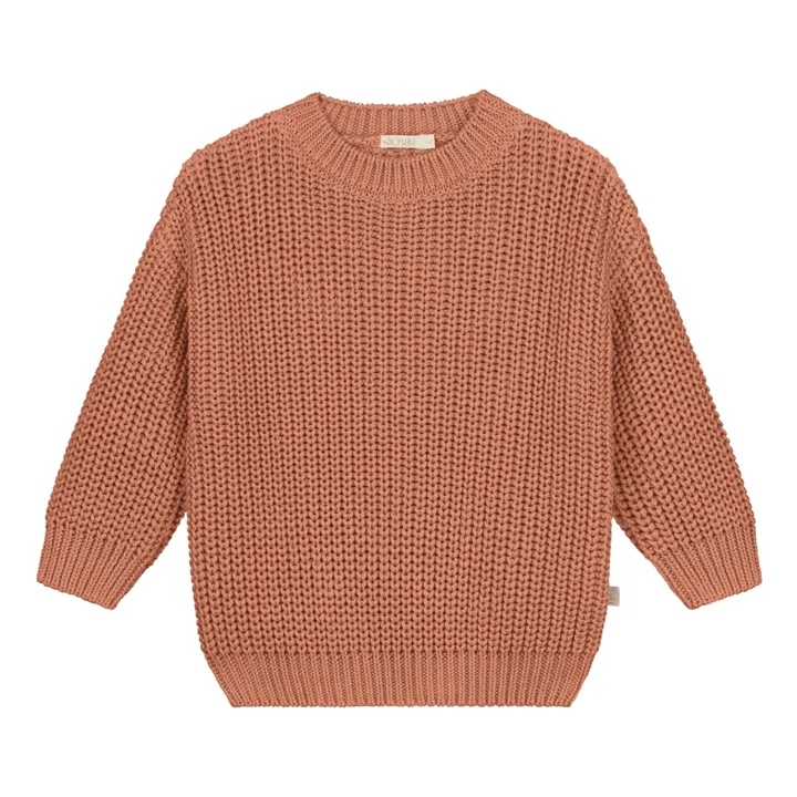 Yuki Pull Chunky Coton Bio | Terracotta