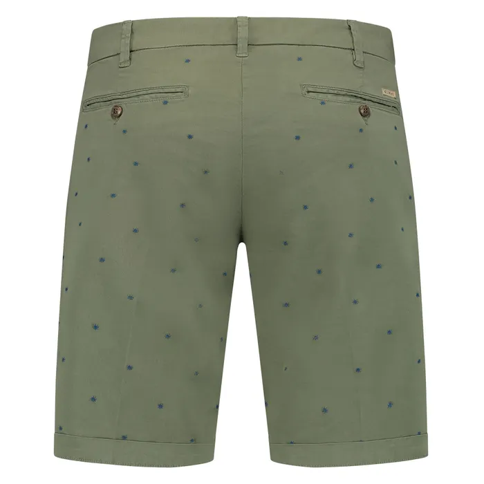 40WEFT Lennybe Micro Ricamo Asterisco Chino Short Heren