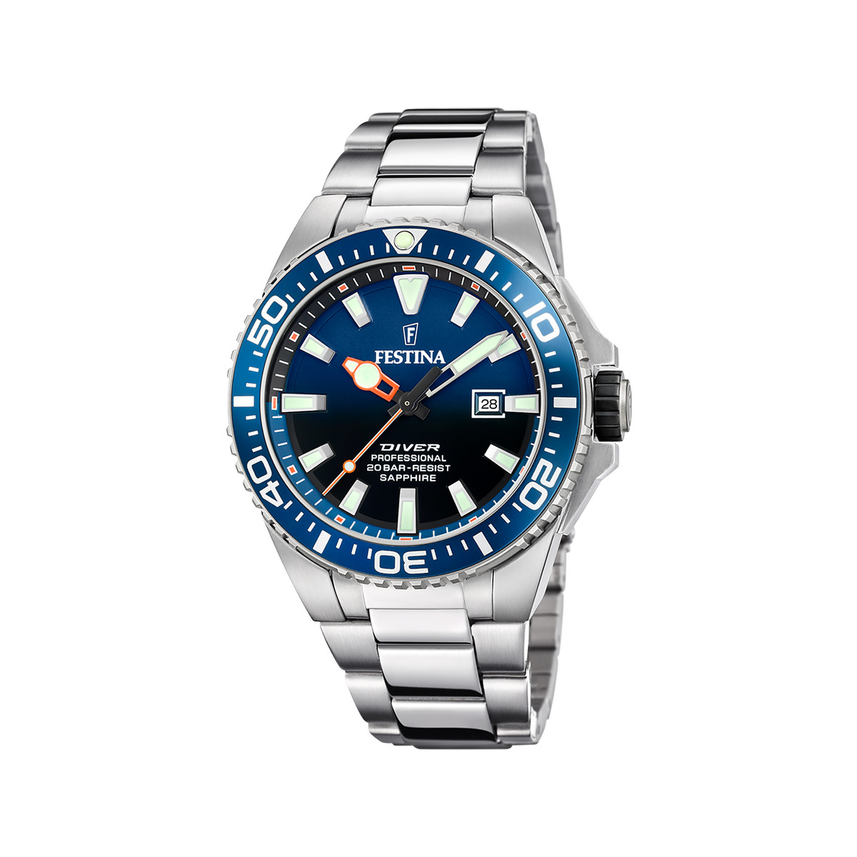 Montre FESTINA the originals/diver homme bracelet acier argent
