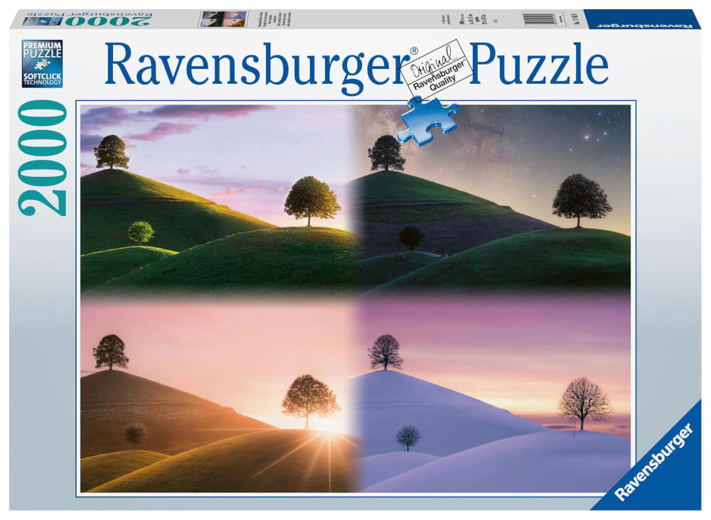 Ravensburger Puzzle 17443  - Stimmungsvolle Bäume und Berge  2000 Teile Puzzle für Erwachsene und Kinder ab 14 Jahren