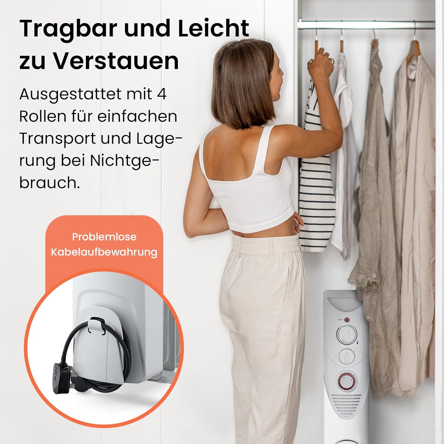 Pro Breeze 2500W Ölradiator energiesparend - Elektro Heizkörper mit 11 Rippen, integrierter Zeitschaltuhr, 3 Heizstufen, regulierbaren Thermostat und Sicherheitsabschaltfunktion