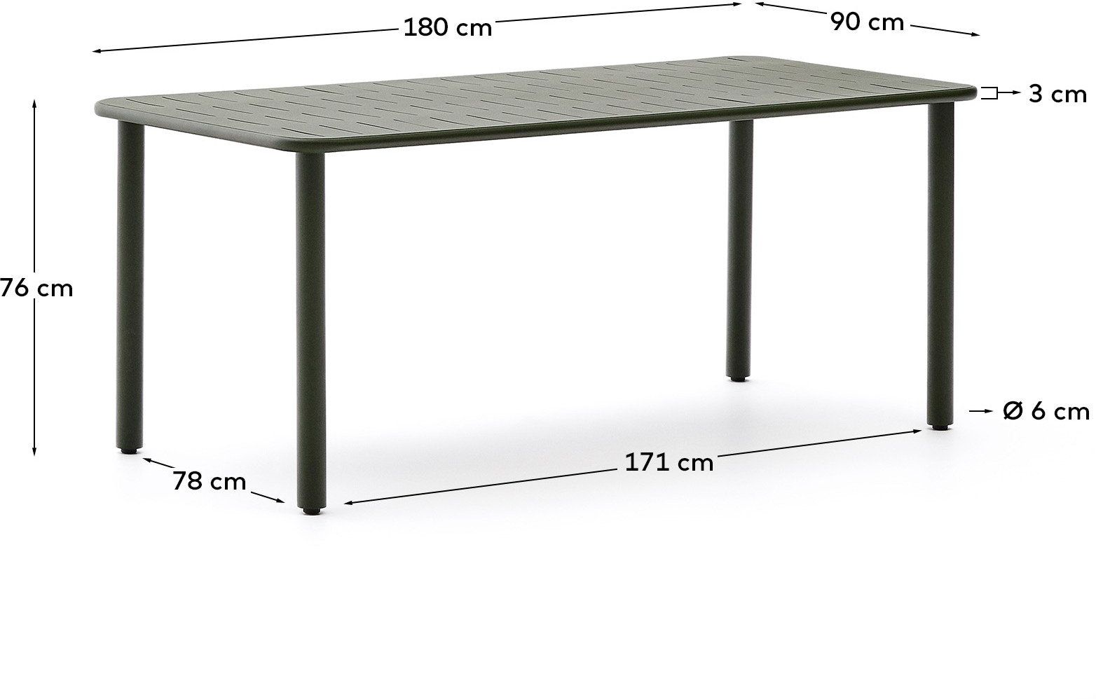 Kave Home   Brai Tuintafel