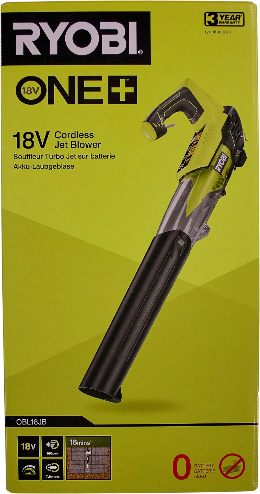 Ryobi OBL18JB Løvblæser - 18V
