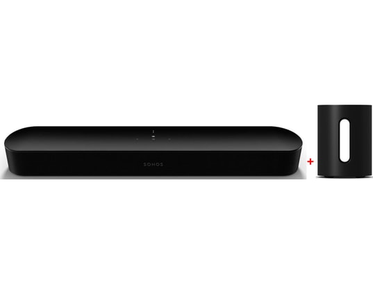 SONOS - Barre de son Beam Gen 2 Noir + Caisson de basses Sub Mini Noir