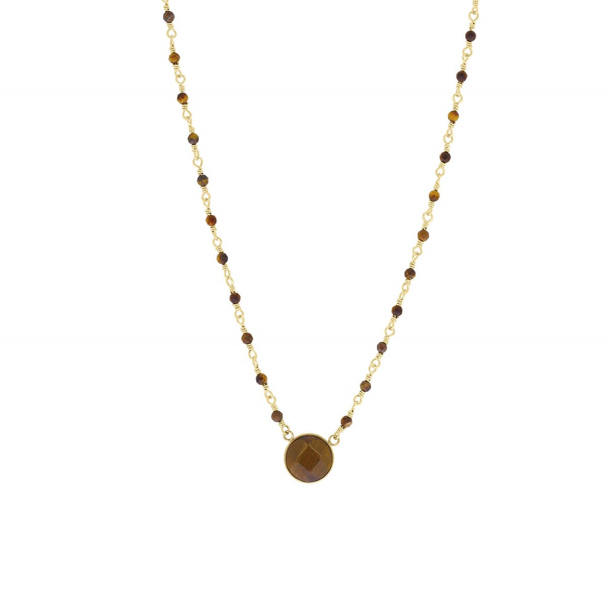 Collier Aïda marron