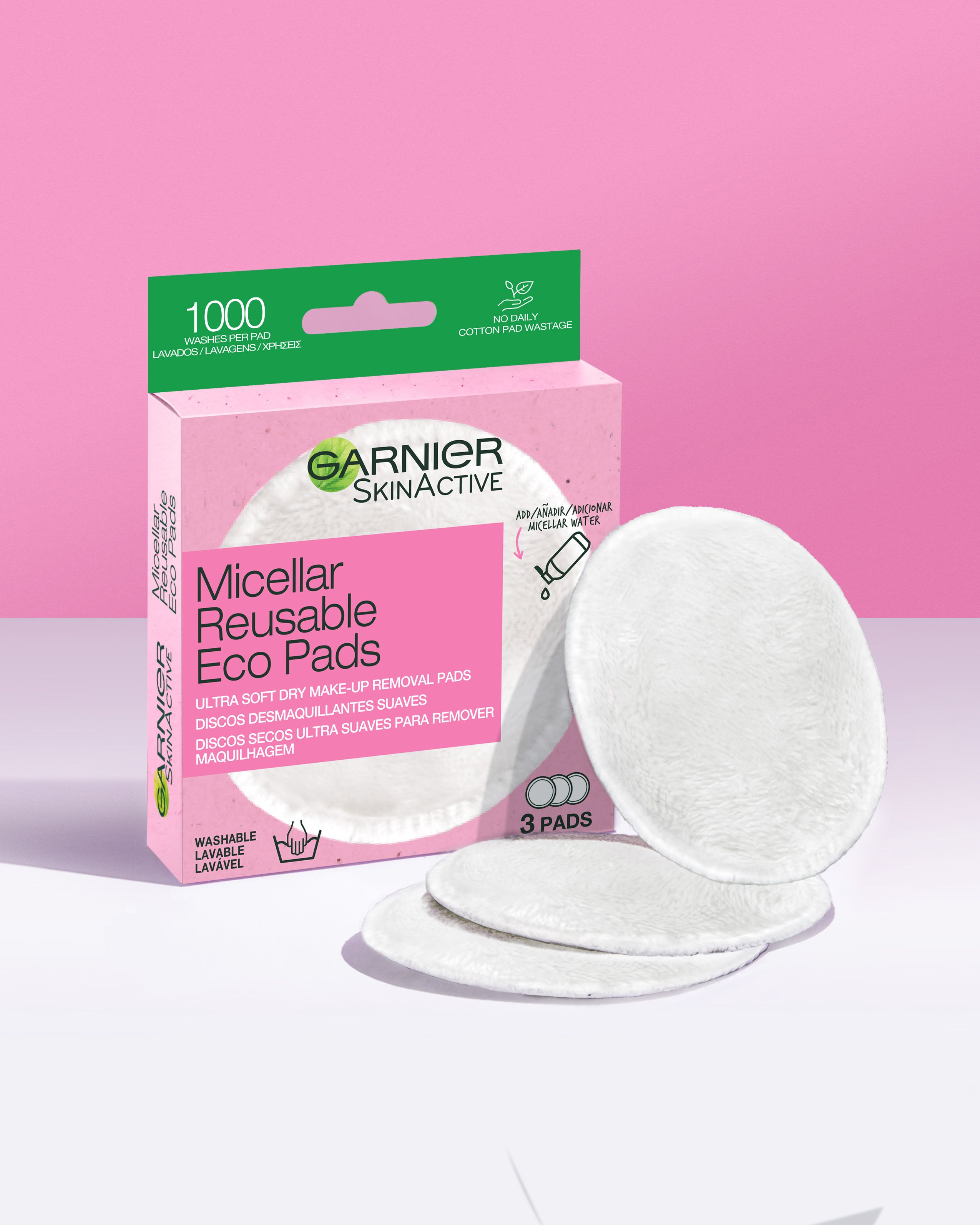 SkinActive Micellar Reusable Eco Pads