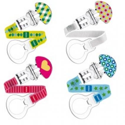 ATTACHE SUCETTE CLIP + COVER - Multicolore