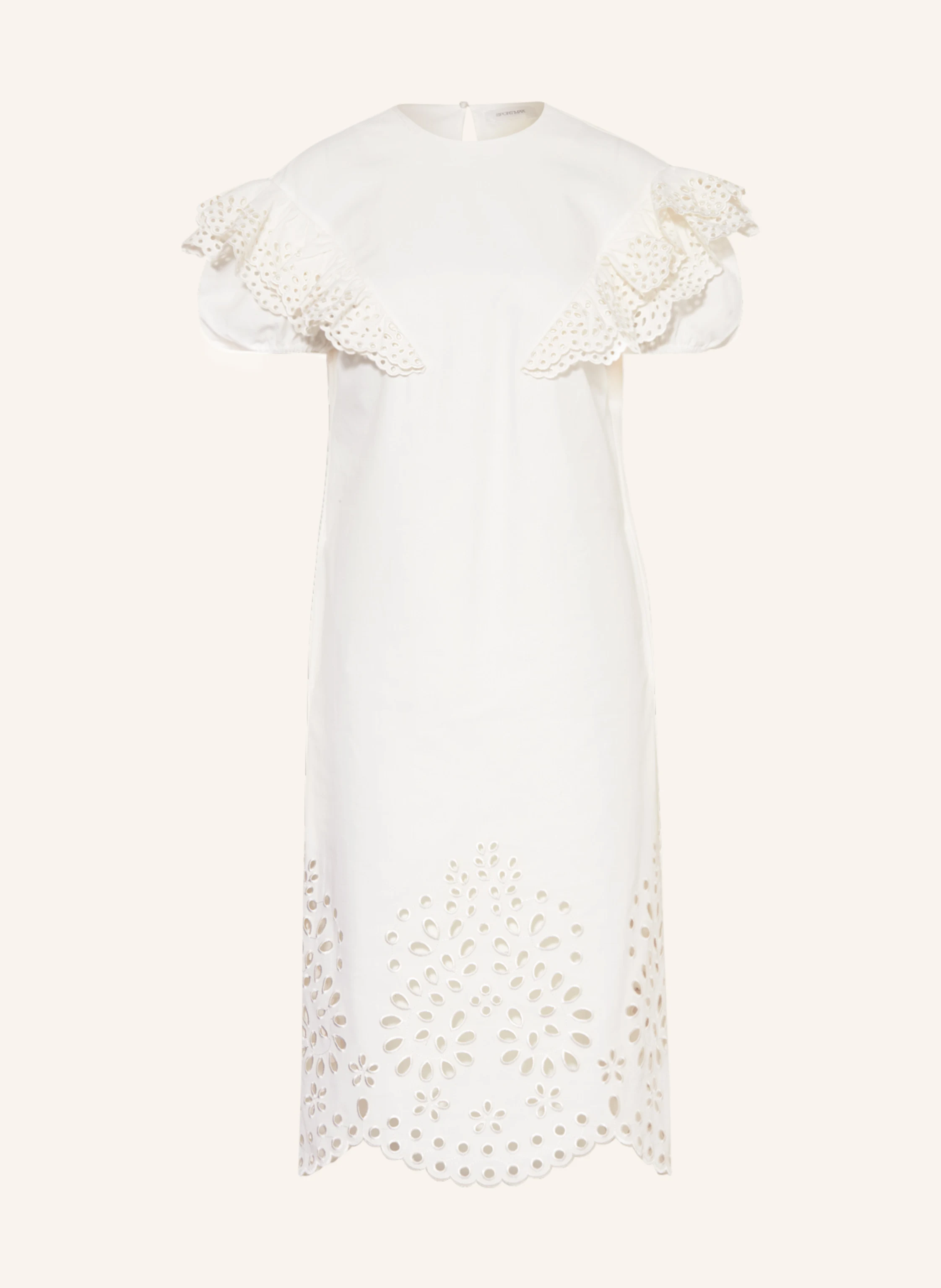 SPORTMAX Kleid BANDA mit Lochspitze und Rüschen