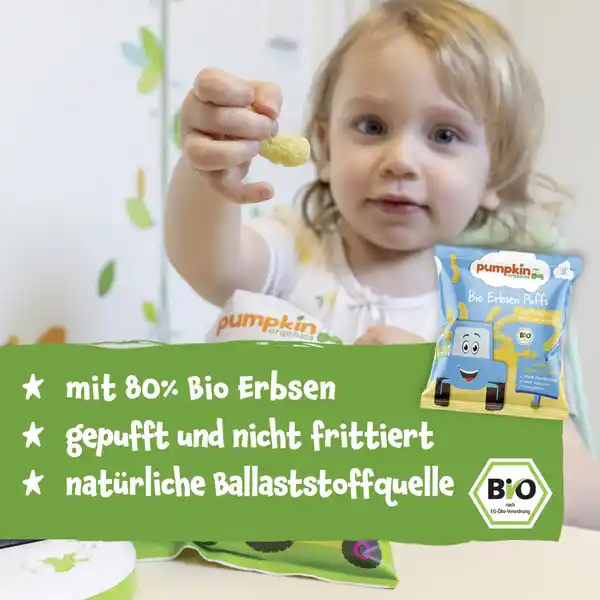 Bio Erbsen Puffs