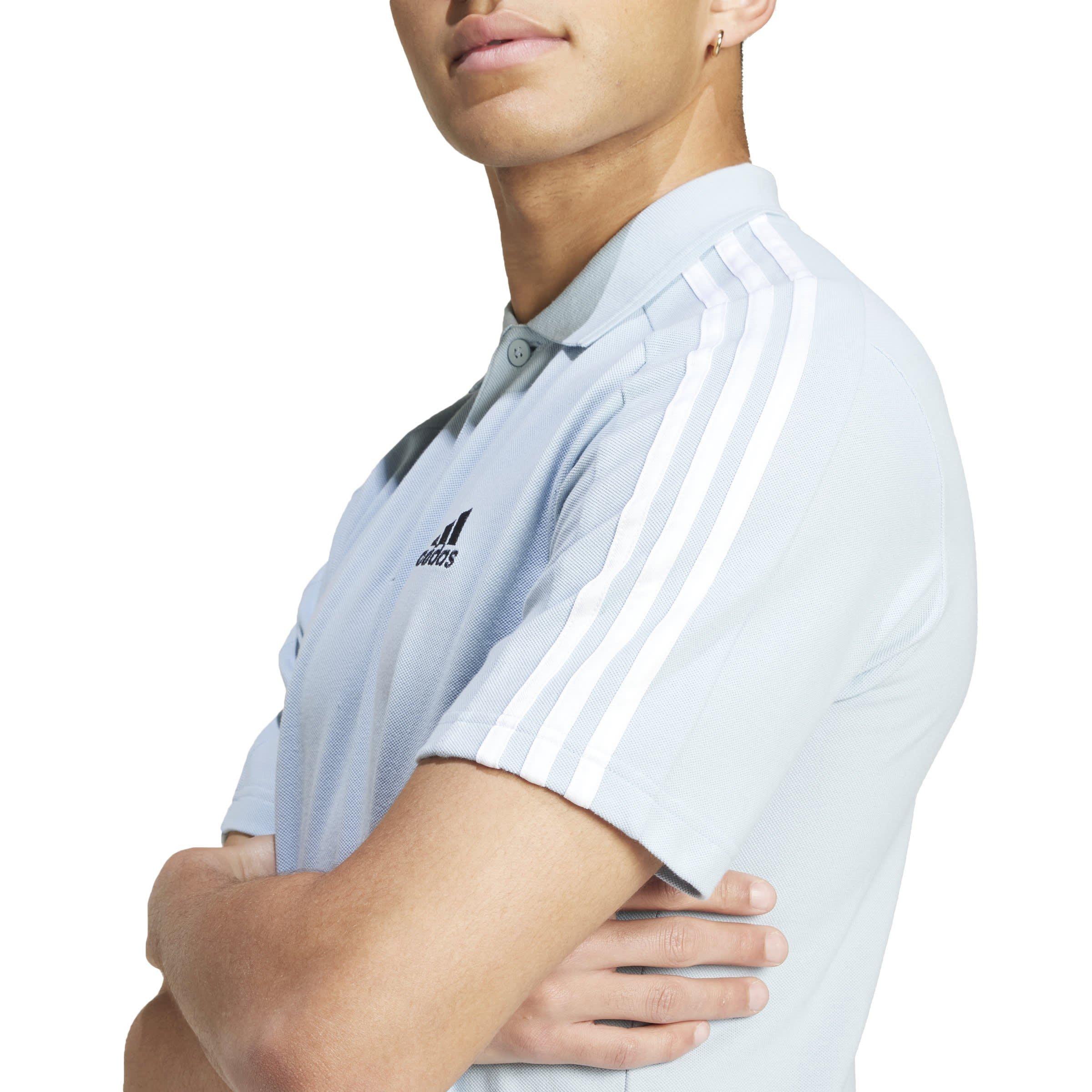 adidas Essentials Mens Cotton 3-Stripes Polo Shirt