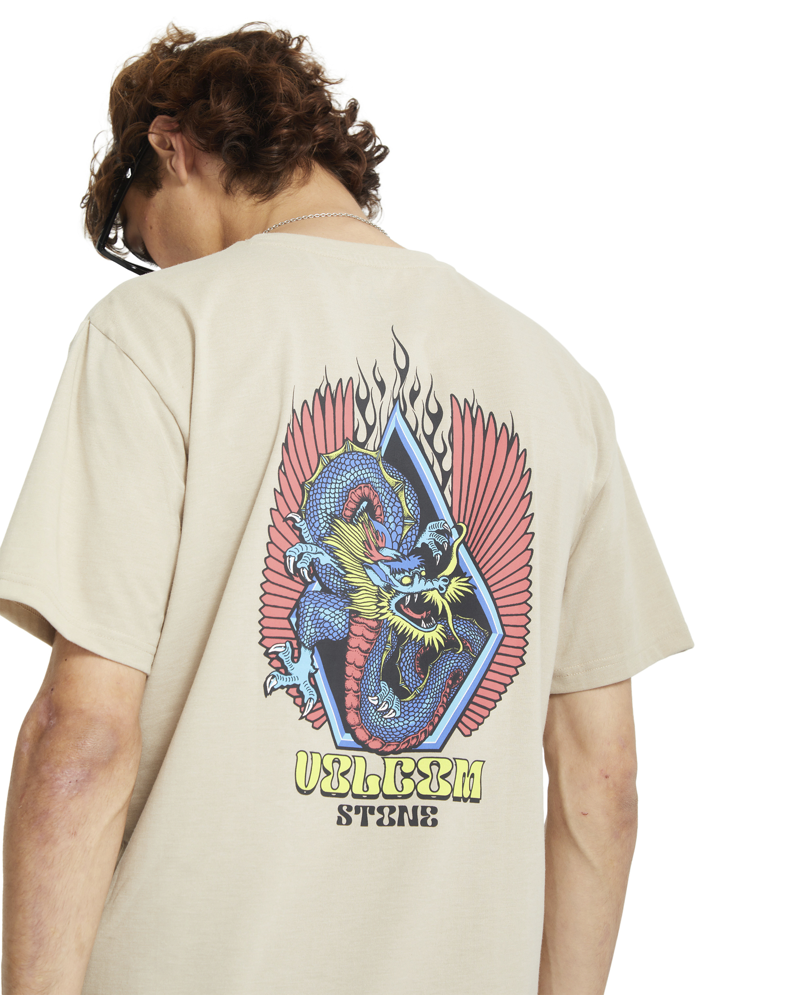 Volcom Draggin Stone SS Light Khaki