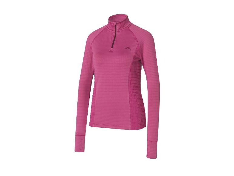 Dames sportshirt met fleecevoering