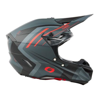 Casque cross O'Neal 5SRS POLYACRILYTE - SPIKE 2025 - Gris / Rouge