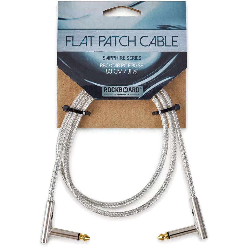 RockBoard Sapphire Series Flat Patch Cable transparant 80 cm
