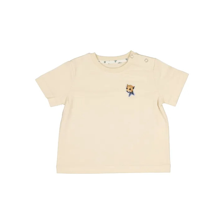 Loir T-Shirt Little Milan Renard | Ecru