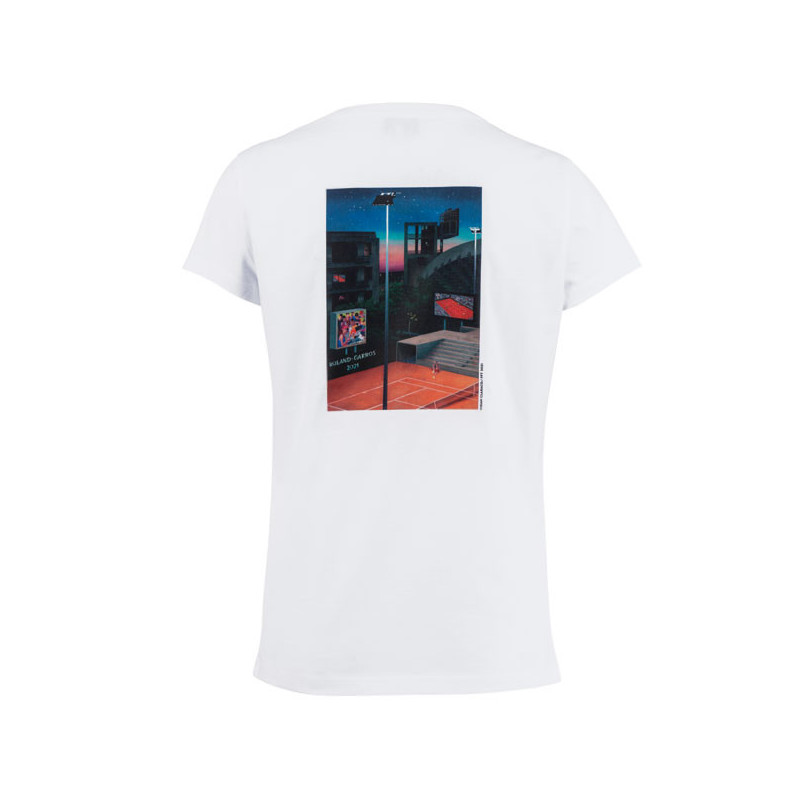 Tee-shirt affiche Roland Garros femme