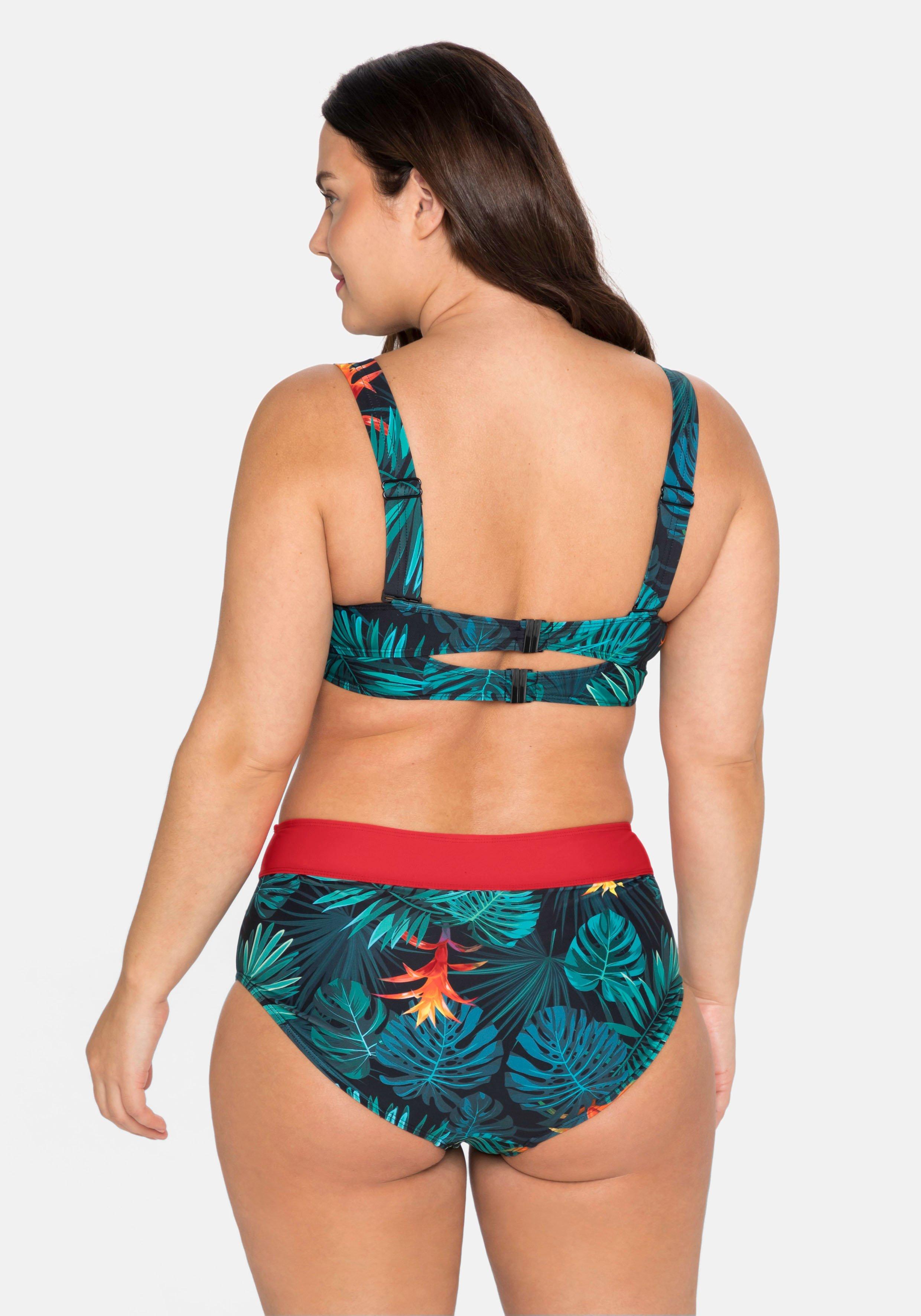 Bikini-Oberteil mit wattierten Cups und Bügeln