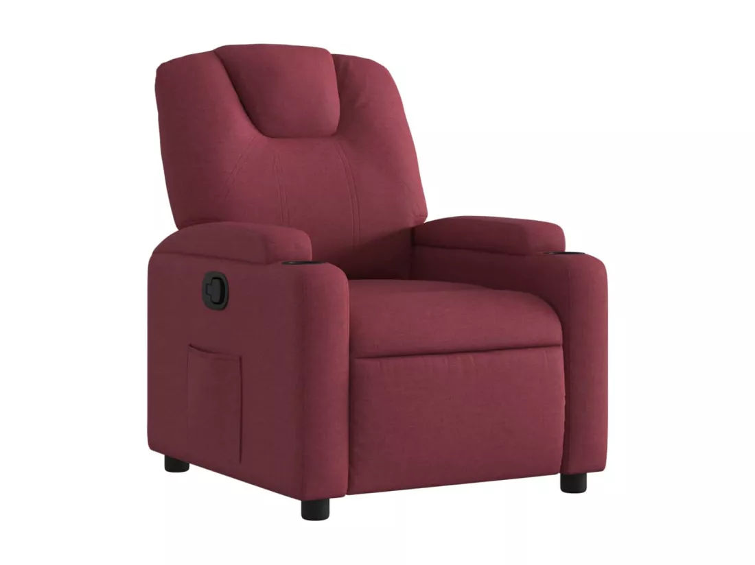 Fauteuil inclinable Rouge bordeaux Tissu
