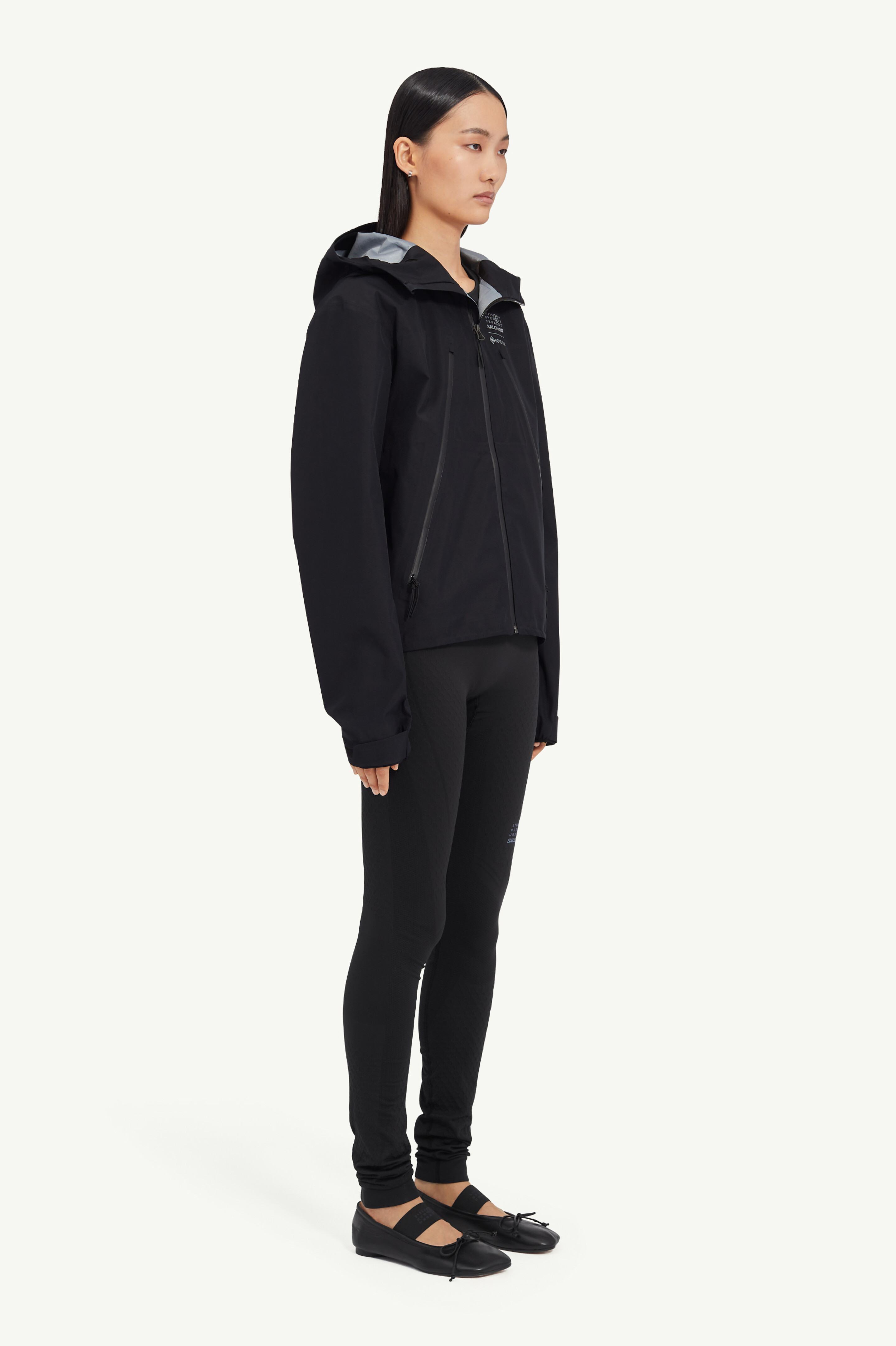 Coupe-vent à capuche GORE-TEX MM6 x Salomon Noir