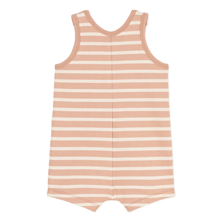 Petit Bateau Combinaison Courte Sans Manches en Jersey Epais | Vieux Rose